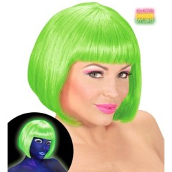 PERRUQUE CARRE AVEC FRANGE VALENTINA VERT FLUO 