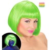PERRUQUE CARRE AVEC FRANGE VALENTINA VERT FLUO  PERRUQUE CARRE AVEC FRANGE VALENTINA VERT FLUO