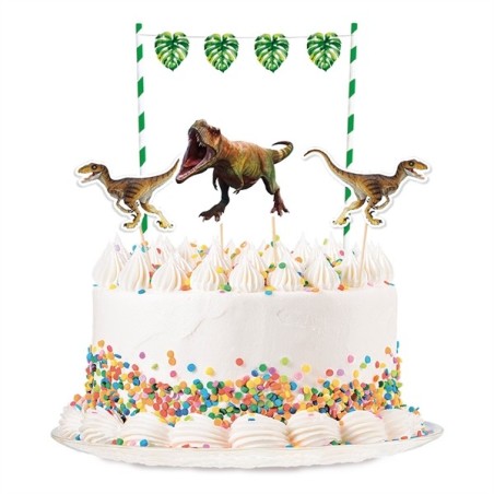KIT DE DECORATION DE GATEAUX DINOSSAURE T-REX