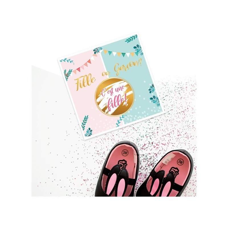 6 CARTES A GRATTER  REVELATION  C'EST UNE FILLE 6 CARTES A GRATTER  REVELATION  C'EST UNE FILLE