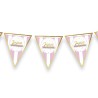 GUIRLANDE FANIONS JOYEUX ANNIVERSAIRE ROSE BLANC ET OR ANNIV' FILLE GUIRLANDE FANIONS JOYEUX ANNIVERSAIRE ROSE BLANC ET OR ANNIV' FILLE
