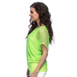TOP EN RESILLE VERT FLUO TAILLE M-L
