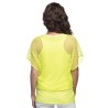 TOP EN RESILLE JAUNE FLUO TAILLE M-L TOP EN RESILLE JAUNE FLUO TAILLE M-L