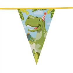 GUIRLANDE FANIONS DINOSAURES 6 METRES