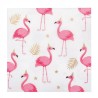 20 SERVIETTES FLAMANT ROSE 33 X 33 CM  20 SERVIETTES FLAMANT ROSE 33 X 33 CM