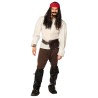 PERRUQUE PIRATE DES CARAIBES TOBLAS AVEC BANDEAU ROUGE ET BOUC PERRUQUE PIRATE DES CARAIBES TOBLAS AVEC BANDEAU ROUGE ET BOUC
