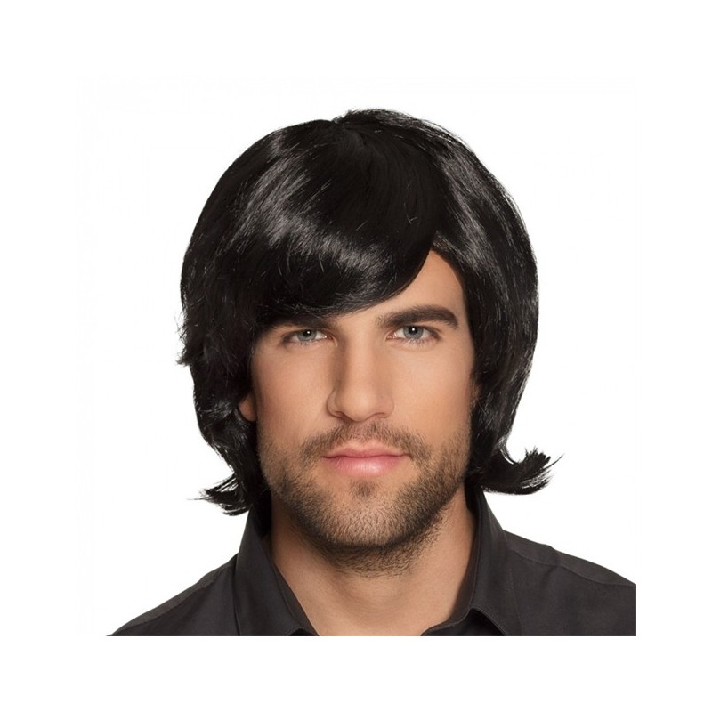 PERRUQUE HOMME SPIKE CHEVEUX NOIRS PERRUQUE HOMME SPIKE CHEVEUX NOIRS