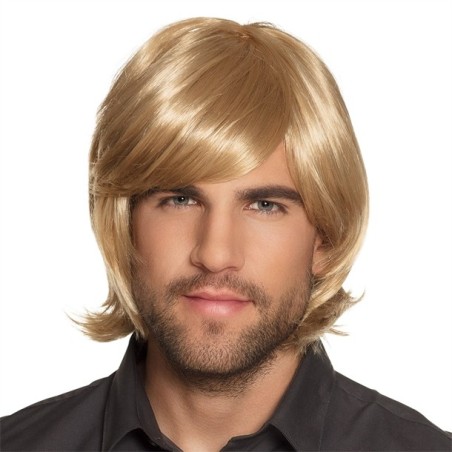 PERRUQUE HOMME SPIKE CHEVEUX BLONDS
