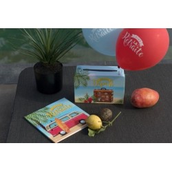 URNE OU TIRELIRE NOUVEAU DEPART SUR LE THEME DU VOYAGE