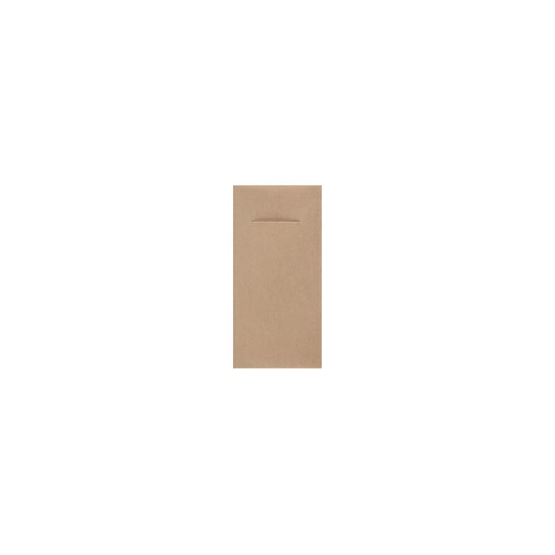12 SERVIETTES PORTE COUVERT ETERNITY AIRLAID NATUREL OU KRAFT 40 X 40 CM