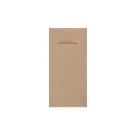 12 SERVIETTES PORTE COUVERT ETERNITY AIRLAID NATUREL OU KRAFT 40 X 40 CM