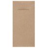 12 SERVIETTES PORTE COUVERT ETERNITY AIRLAID NATUREL OU KRAFT 40 X 40 CM