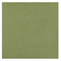20 SERVIETTES RAINBOW AIRLAID VERT OLIVE OU SAUGE 40 X 40 CM