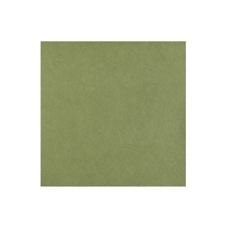 20 SERVIETTES RAINBOW AIRLAID VERT OLIVE OU SAUGE 40 X 40 CM  20 SERVIETTES RAINBOW AIRLAID VERT OLIVE OU SAUGE 40 X 40 CM