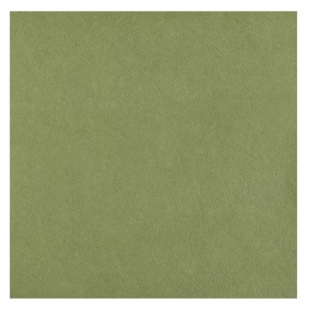20 SERVIETTES RAINBOW AIRLAID VERT OLIVE OU SAUGE 40 X 40 CM 