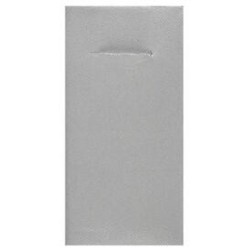 12 SERVIETTES PORTE COUVERT ETERNITY AIRLAID ARGENT 40 X 40 CM