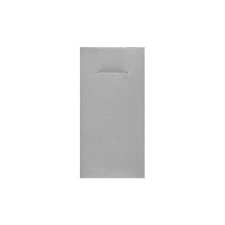 12 SERVIETTES PORTE COUVERT ETERNITY AIRLAID ARGENT 40 X 40 CM