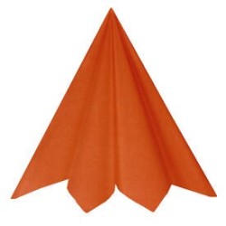 20 SERVIETTES RAINBOW AIRLAID ORANGE 40 X 40 CM