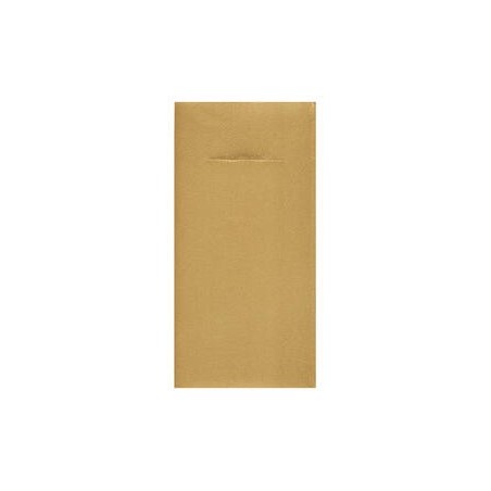 12 SERVIETTES PORTE COUVERT ETERNITY AIRLAID OR 40 X 40 CM