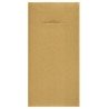12 SERVIETTES PORTE COUVERT ETERNITY AIRLAID OR 40 X 40 CM
