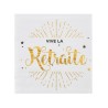 20 SERVIETTES VIVE LA RETRAITE 25 X 25 CM 20 SERVIETTES VIVE LA RETRAITE 25 X 25 CM