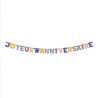 GUIRLANDE JOYEUX ANNIVERSAIRE 3 M MULTICOLORE CONFETTIS PARTY