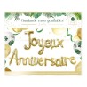 GUIRLANDE BALLON JOYEUX ANNIVERSAIRE OR CHAMPAGNE 3 METRES  GUIRLANDE BALLON JOYEUX ANNIVERSAIRE OR CHAMPAGNE 3 METRES