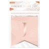 GUIRLANDE FANIONS JOYEUX ANNIVERSAIRE LETTRES ROSE GOLD 3 METRES PARTY BLUSH