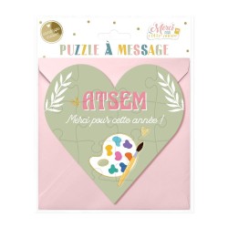 PUZZLE AFFECTIF EN COEUR ATSEM MERCI POUR CETTE ANNEE!