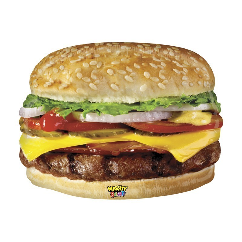 BALLON METALLIQUE HAMBURGER THEME PARTY FOOD 66 CM BALLON METALLIQUE HAMBURGER THEME PARTY FOOD 66 CM