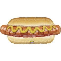 BALLON METALLIQUE HOT DOG THEME PARTY FOOD 81 CM