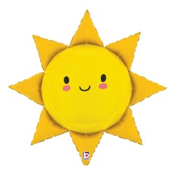 BALLON METALLIQUE SOLEIL 79 CM