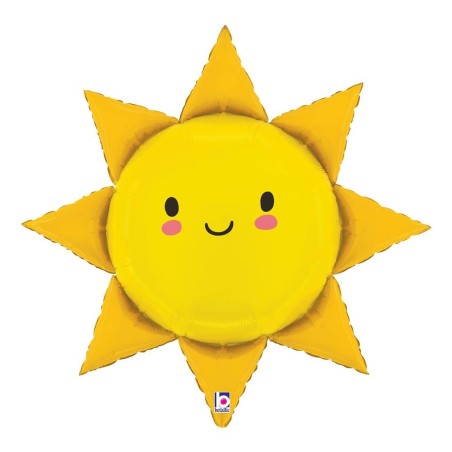 BALLON METALLIQUE SOLEIL 79 CM