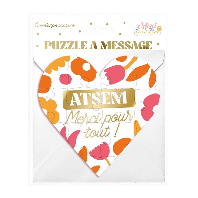 PUZZLE AFFECTIF EN COEUR ATSEM MERCI POUR TOUT! PUZZLE AFFECTIF EN COEUR ATSEM MERCI POUR TOUT!