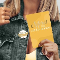 CARTE & PIN'S MERCI POUR CETTE ANNEE MEILLEURE MAITRESSE