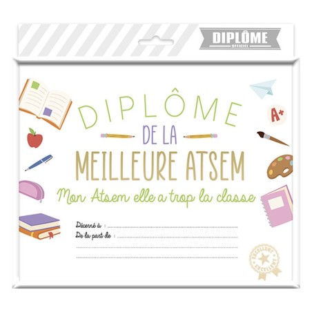 CADRE DIPLOME DE LA MEILLEURE ATSEM
