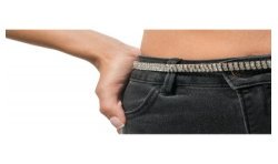 CEINTURE STRASS ARGENT TU - 113CM