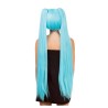 PERRUQUE MANGA COSPLAY HANA CHEVEUX LONGS COUETTES BLEUES AVEC FRANGE