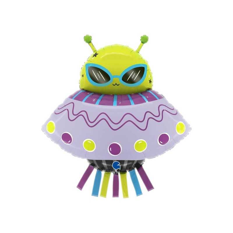 BALLON METALLIQUE ADORABLE ALIEN EXTRA TERRESTRE 74 CM