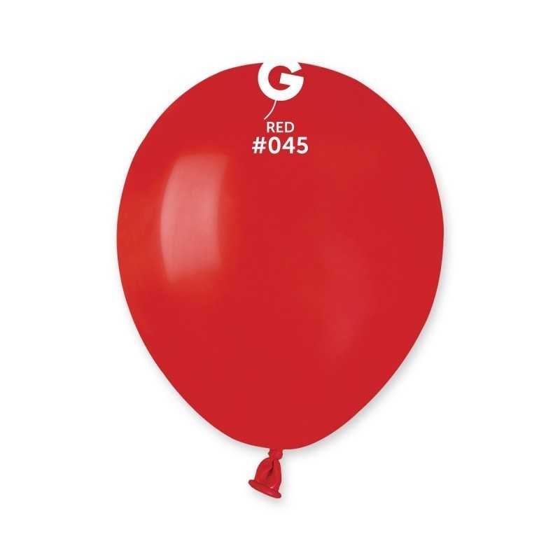 50 BALLONS ROUGE RED 045 LATEX 13 CM 