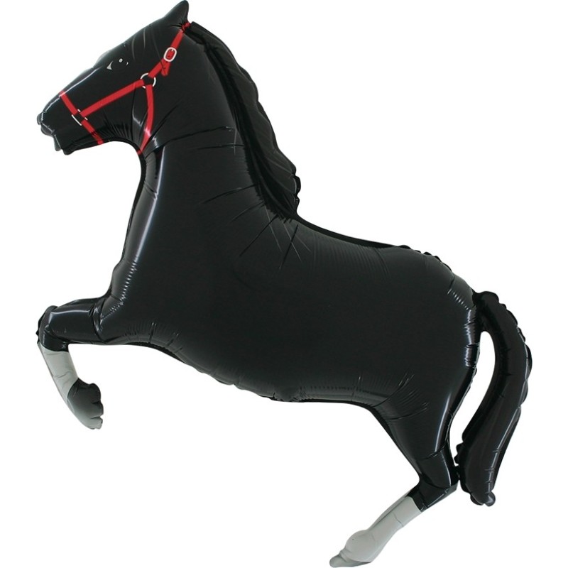BALLON METALLIQUE CHEVAL NOIR 90 CM BALLON METALLIQUE CHEVAL NOIR 90 CM