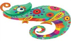 BALLON METALLIQUE CAMELEON 99 CM 