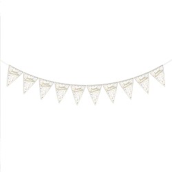 GUIRLANDE FANIONS JOYEUX ANNIVERSAIRE CONFETTI PARTY 3M