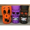 GOBELETS PERSONNAGES HALLOWEEN 8 X 15,5 CM 3 COULEURS ASSORTIES VIOLET ORANGE NO GOBELETS PERSONNAGES HALLOWEEN 8 X 15,5 CM 3 COULEURS ASSORTIES VIOLET ORANGE NO
