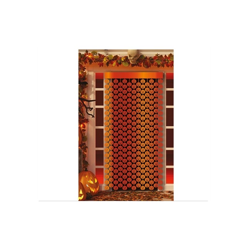RIDEAU DECORATION CITROUILLE ORANGE 100 X 200 CM RIDEAU DECORATION CITROUILLE ORANGE 100 X 200 CM
