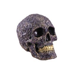 CRANE FLEURI POLYRESINE VIOLET 13CM X 22CM X 16CM