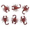 SACHET DE 6 SCORPIONS 6.8 X 5.5 X 8 CM  SACHET DE 6 SCORPIONS 6.8 X 5.5 X 8 CM