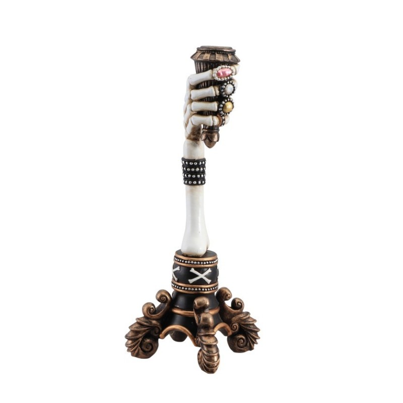 BOUGEOIR MAIN SQUELETTE 10CM X 10CM X 30CM BOUGEOIR MAIN SQUELETTE 10CM X 10CM X 30CM