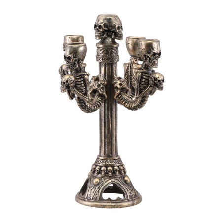 CHANDELIER RESINE CRANES BRONZES 5 BRANCHES 19CM X 19CM X 27.5CM