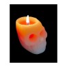 BOUGIE TETE DE MORT BLANC  5 X 7 X 5 CM BOUGIE TETE DE MORT BLANC  5 X 7 X 5 CM